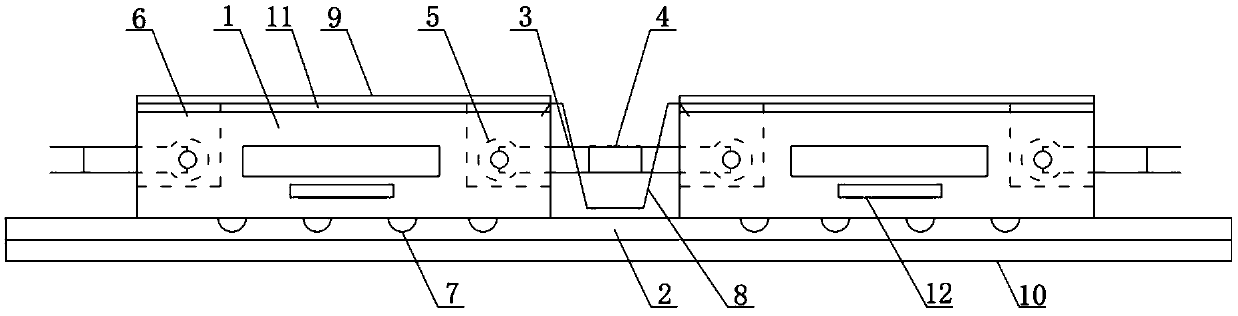 Integrated mould-proof and damping wood-plastic composite decking board