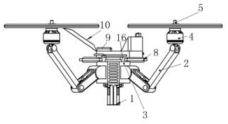 Novel four-axis manned aircraft