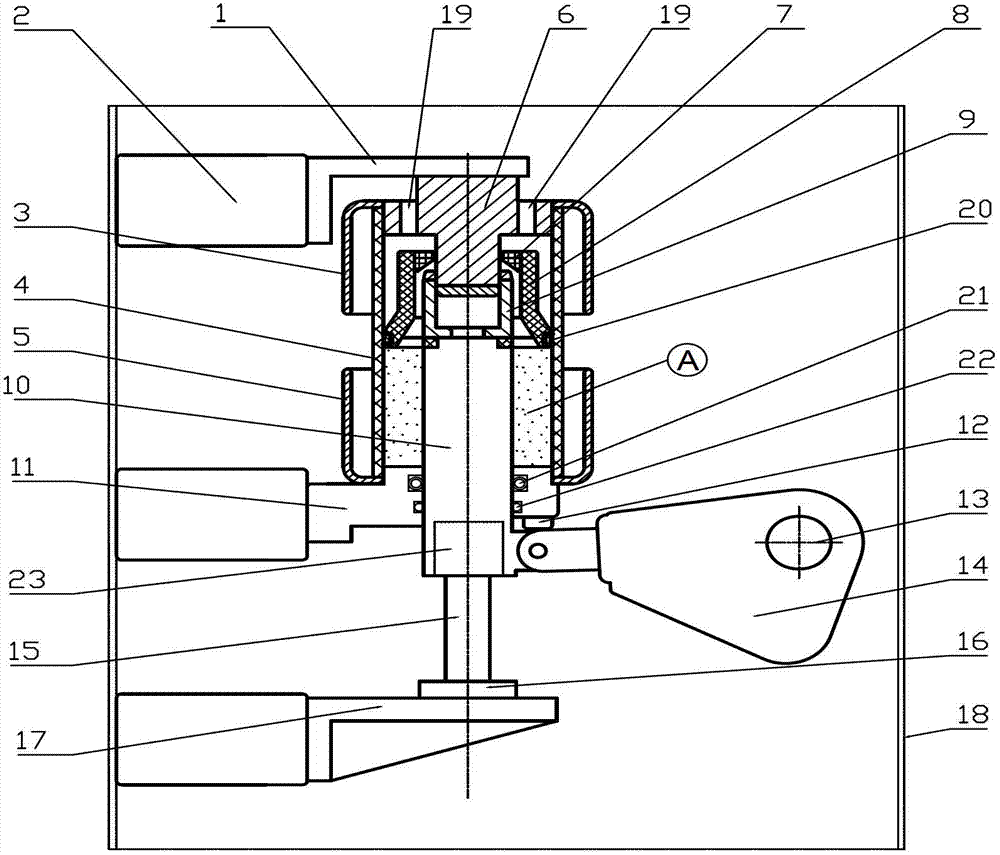 Pressure-operated load switch for gas-insulated ring main unit