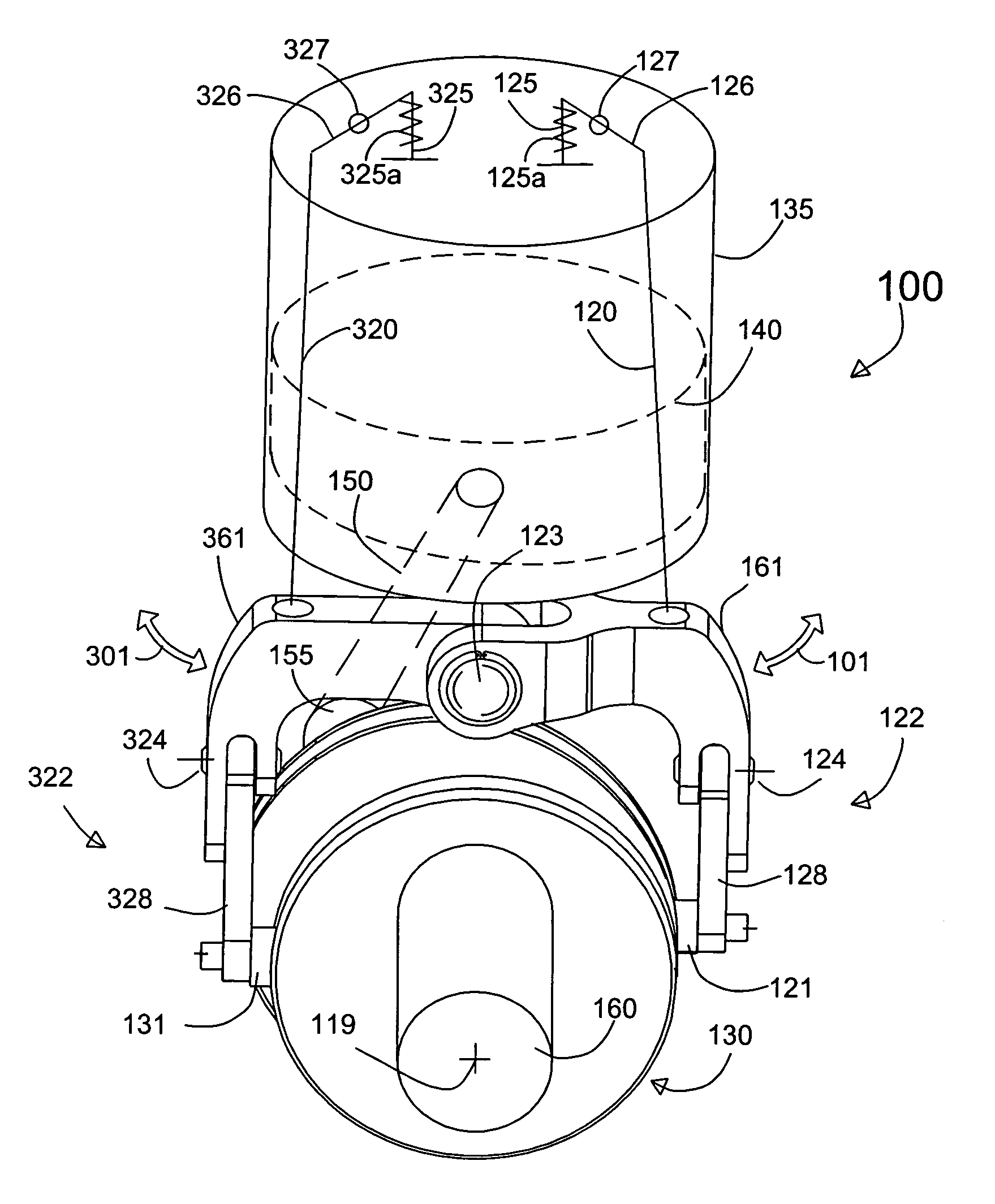 Mono-shaft four-stroke engine