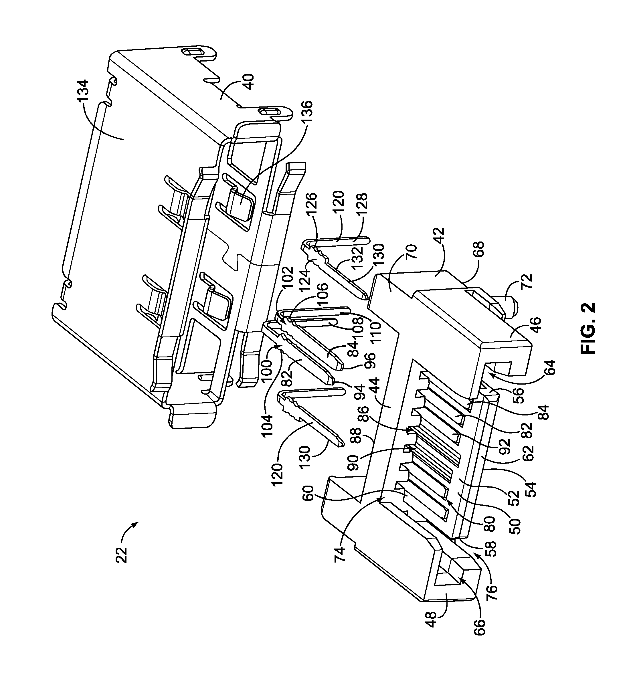 Electrical connector having signal and power contacts
