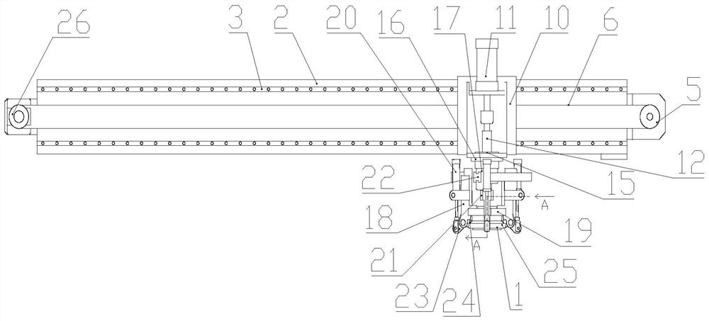 Wrapping cloth V belt automatic demolding device