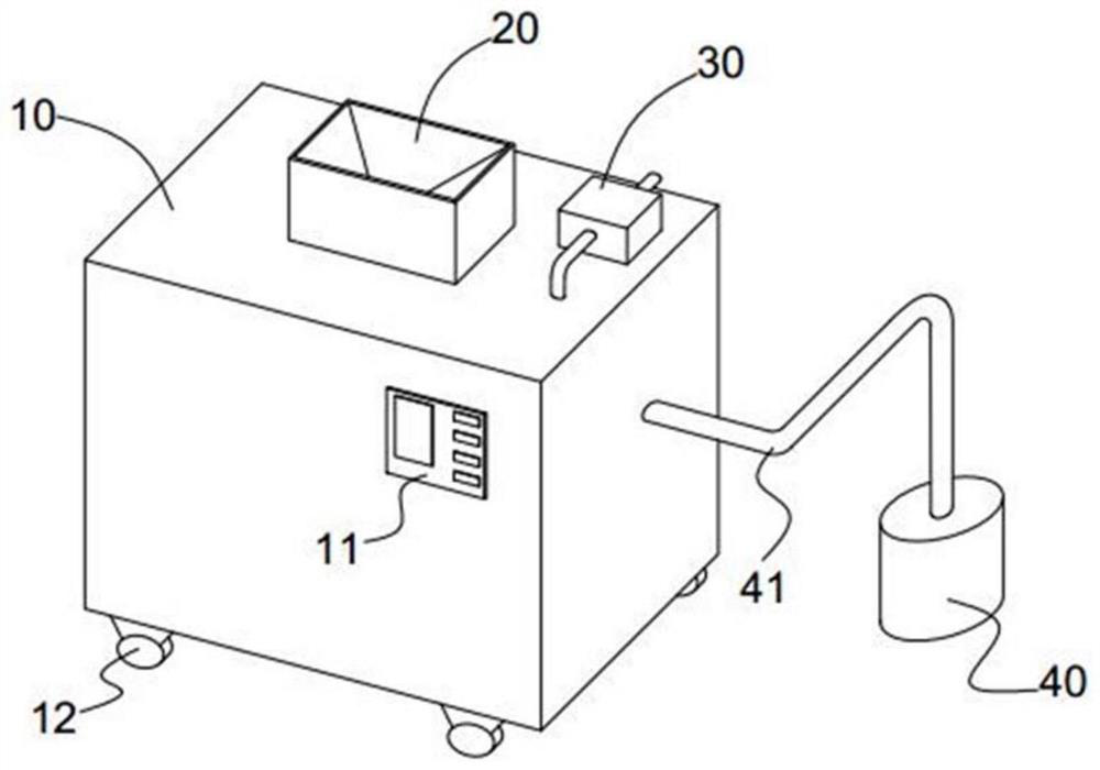 Soil crushing device with screening function