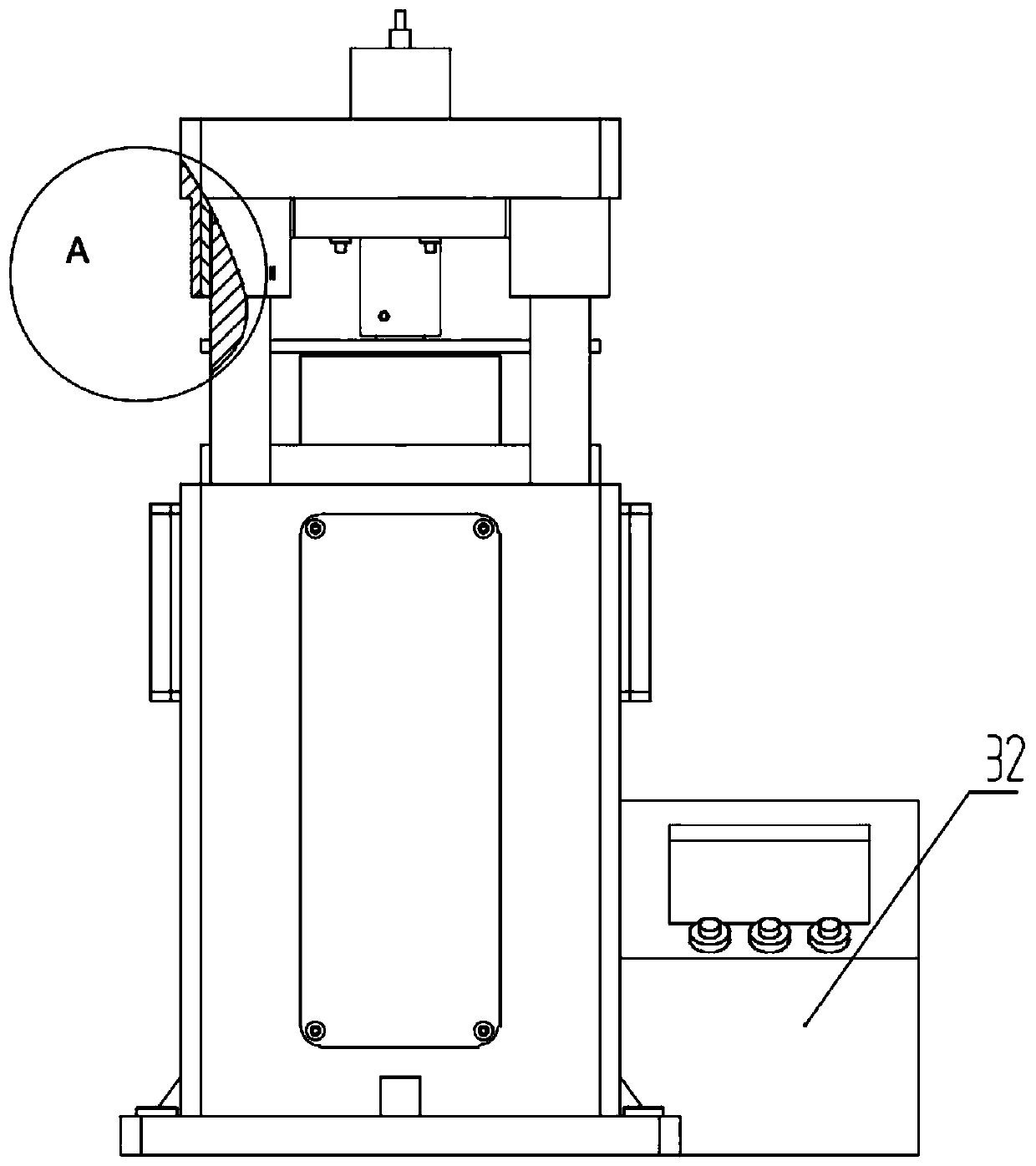 Controllable damping drawing die based on magneto-rheological elastic piece buffering device