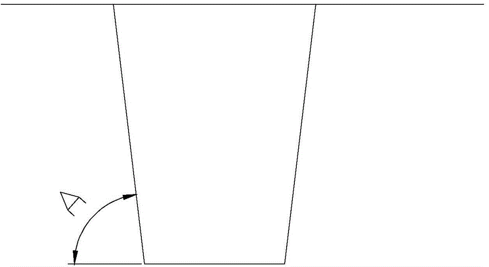 Etching method for inclined hole