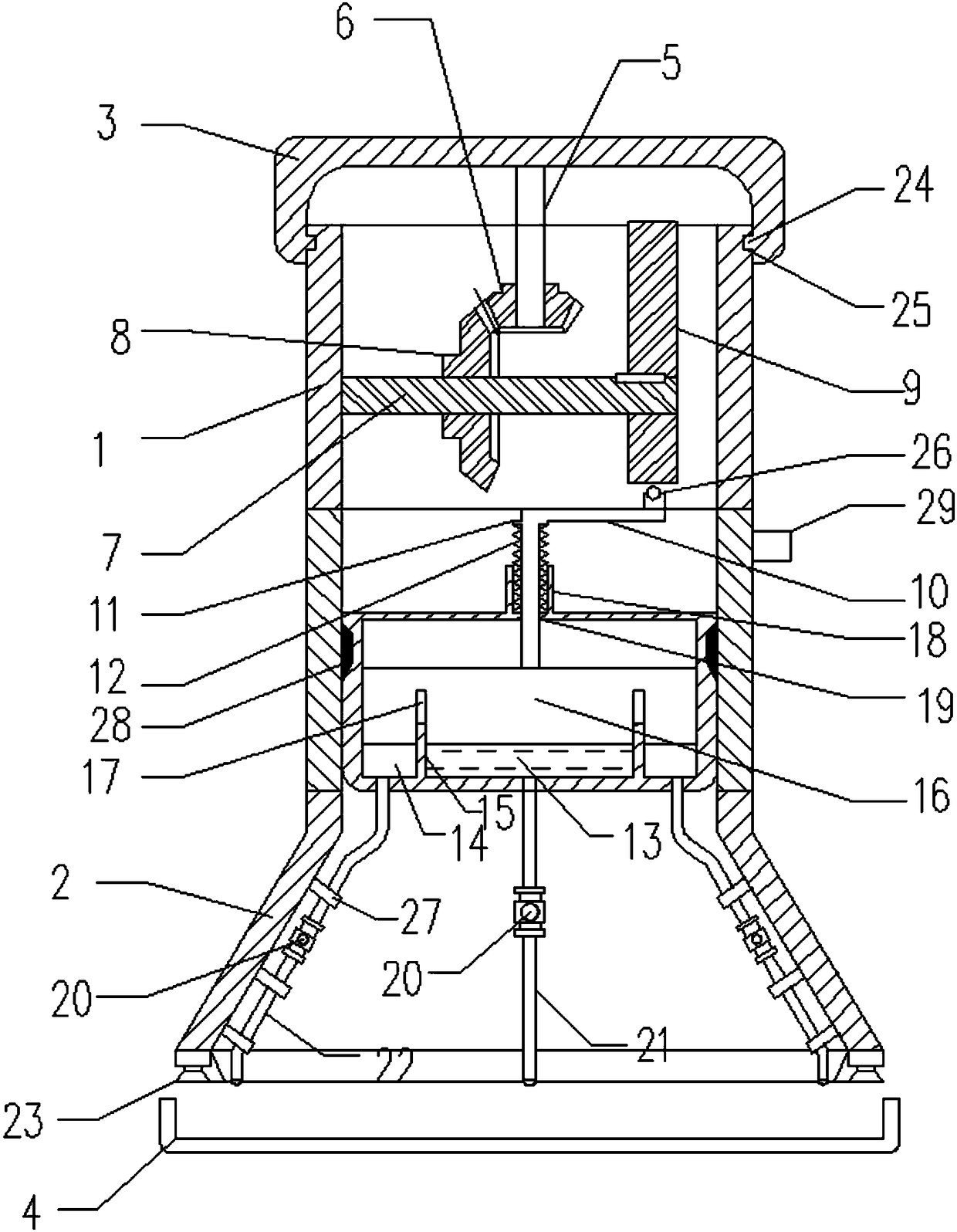 Medicine application device for tumor parts