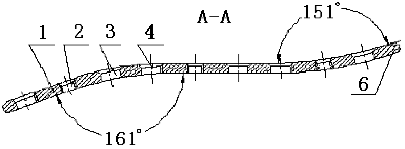 Locking pressurizing bone fracture plate placed on front lower portion of clavicle of human body