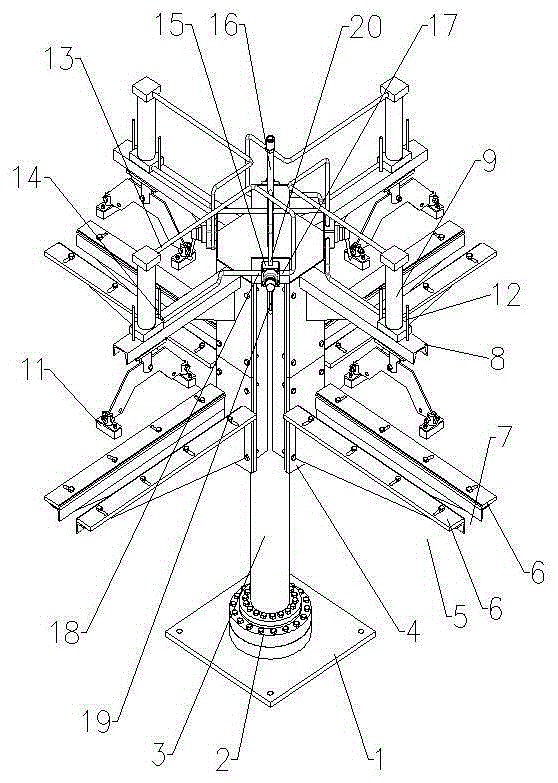 A water chamber welding platform