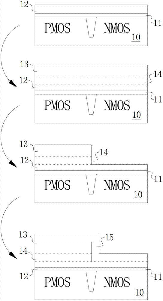 Forming method of double-metal grid structure, and CMOS transistor