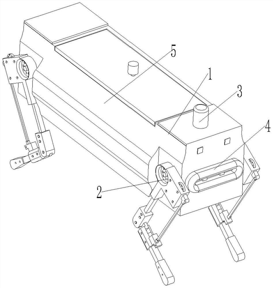 Express delivery and take-out robot dog manufactured based on 3D printing