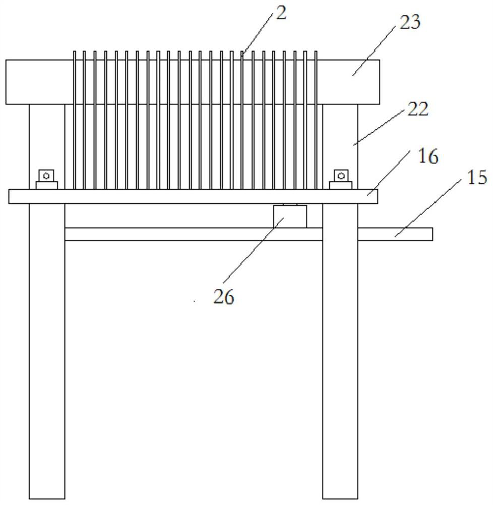 A probe method well pattern model water flooding effect measuring device