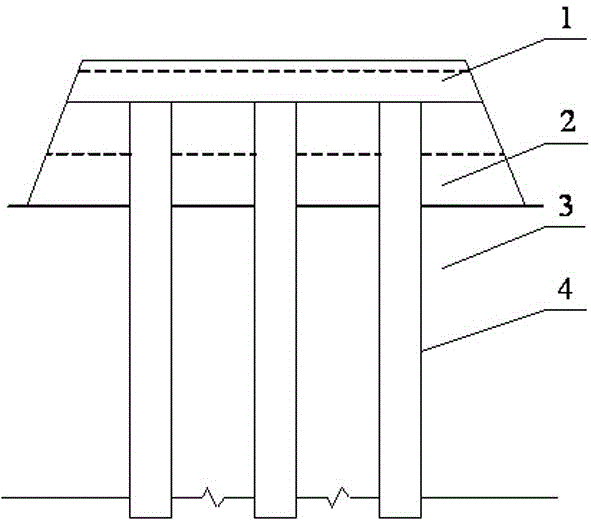 A Construction Method of Rigid Pile Composite Foundation by Upside-Down Method