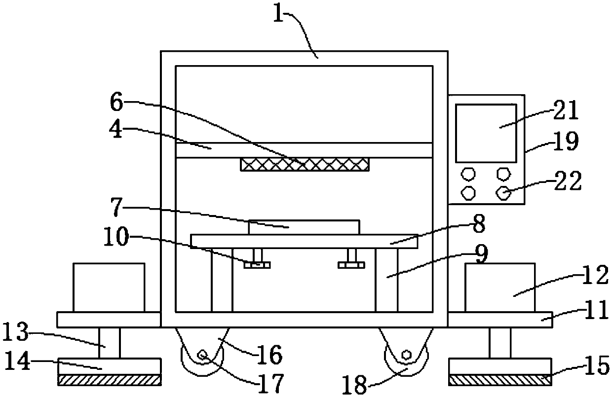 Clamping device for sensor production