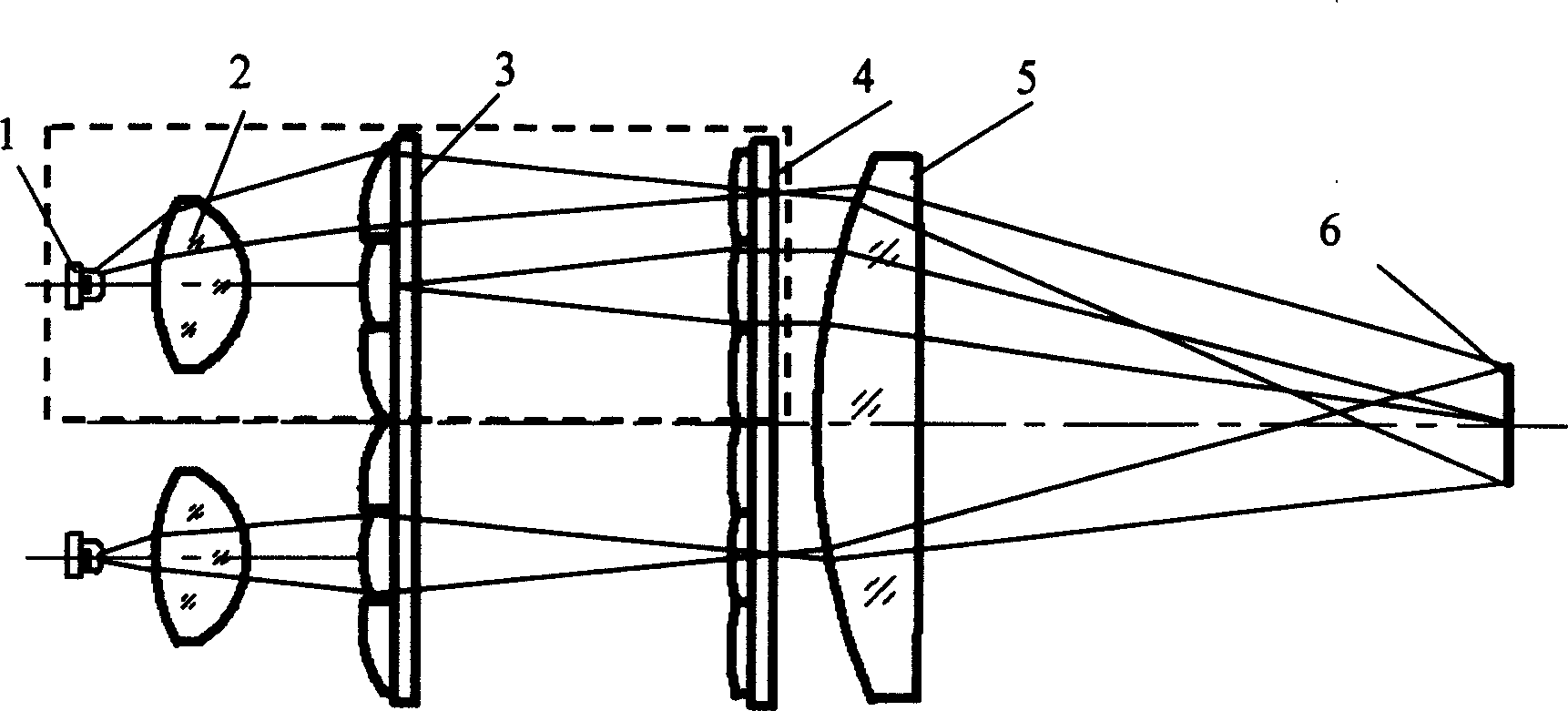 Multiple light source lighting system for projector