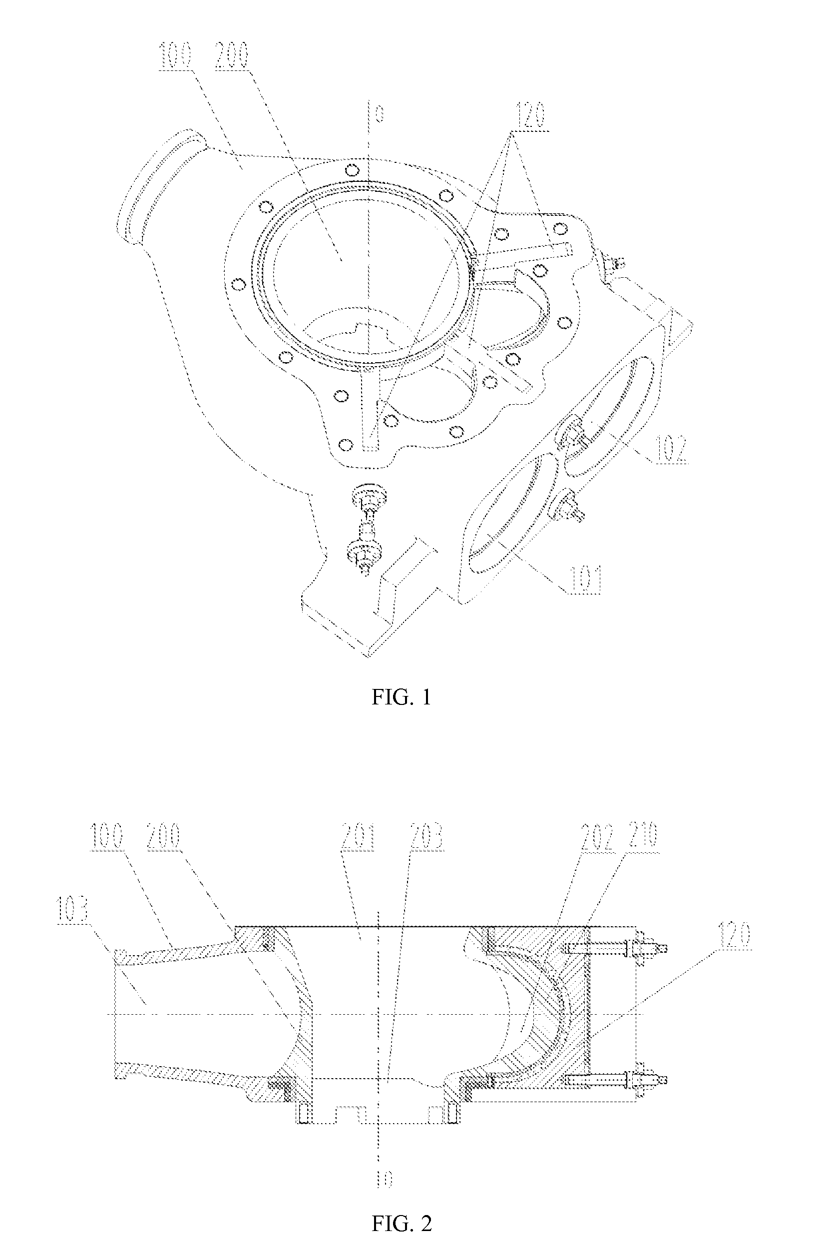 Pumping mechanism, distributing valve thereof and concrete pumping machine