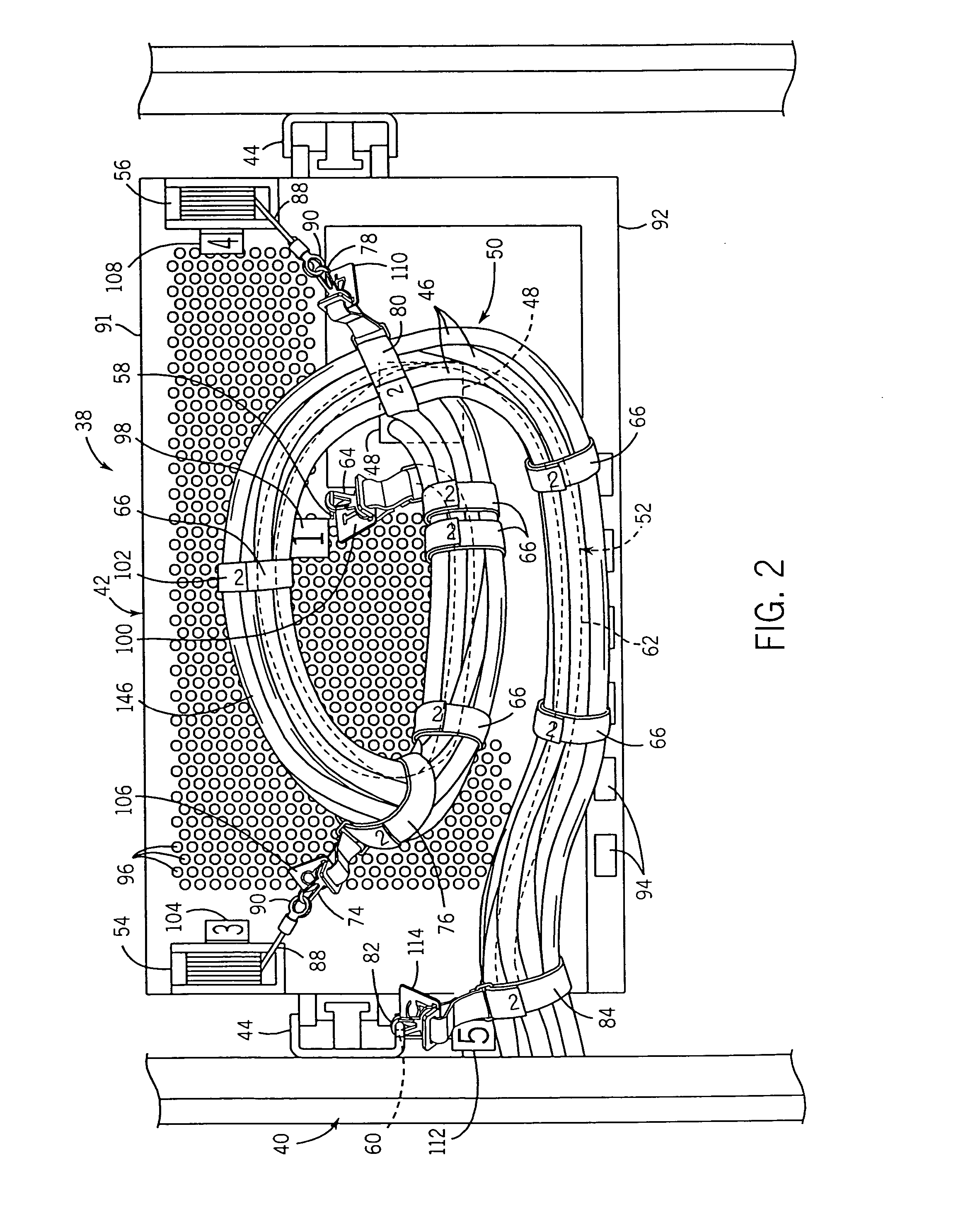 Cable management system and method of installation and operation thereof