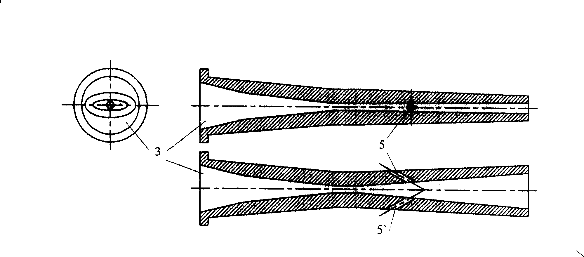 Cold air dynamical spray-painting method and apparatus of delivering powder through down stream