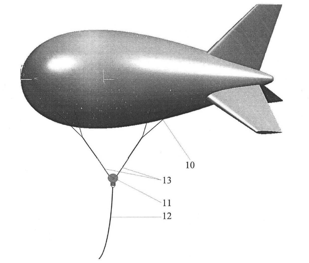 Tethered boat attitude adjustment device