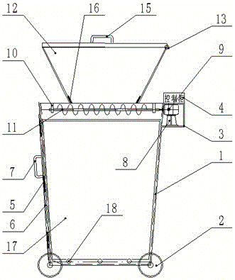 Dustbin with crushing function