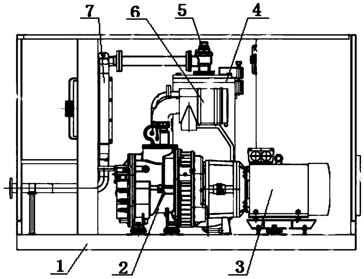 Double-stage screw type air compressor