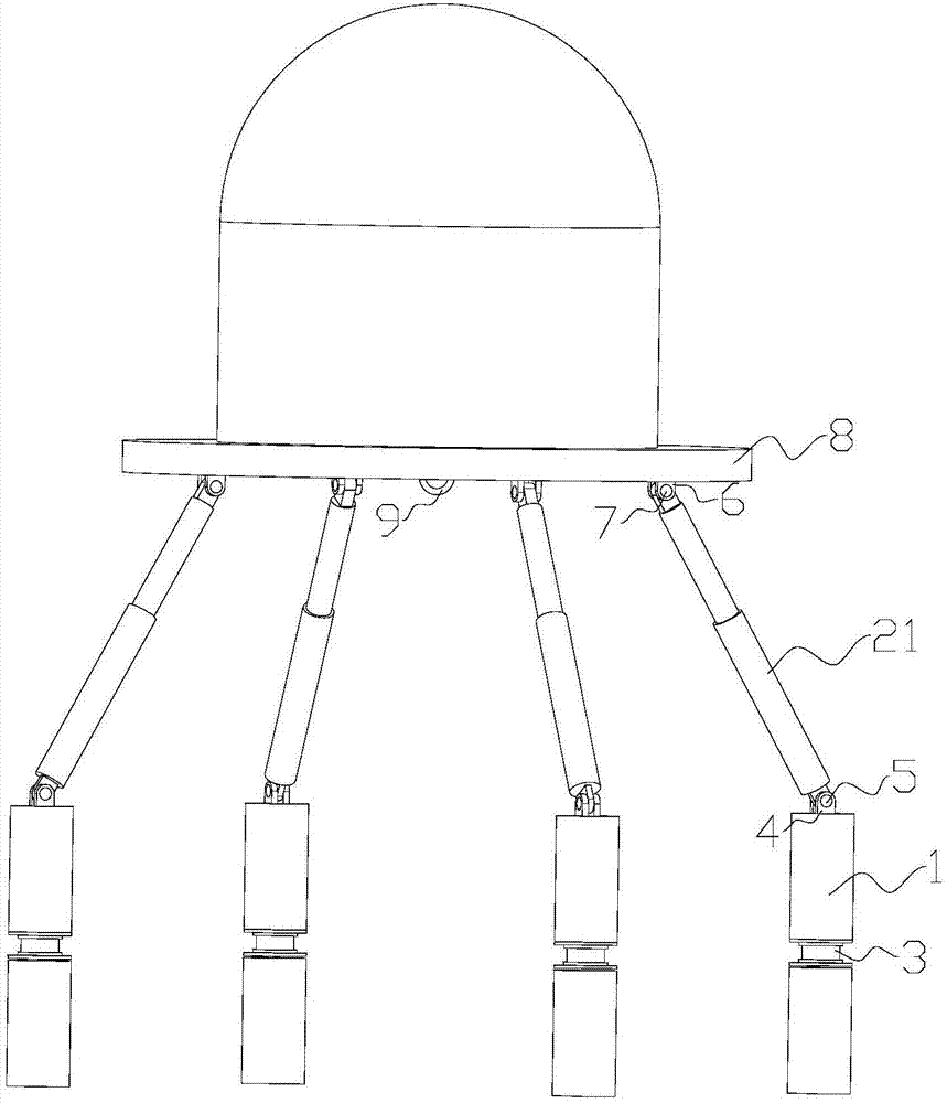 Anti-seismic system of simulation tree house