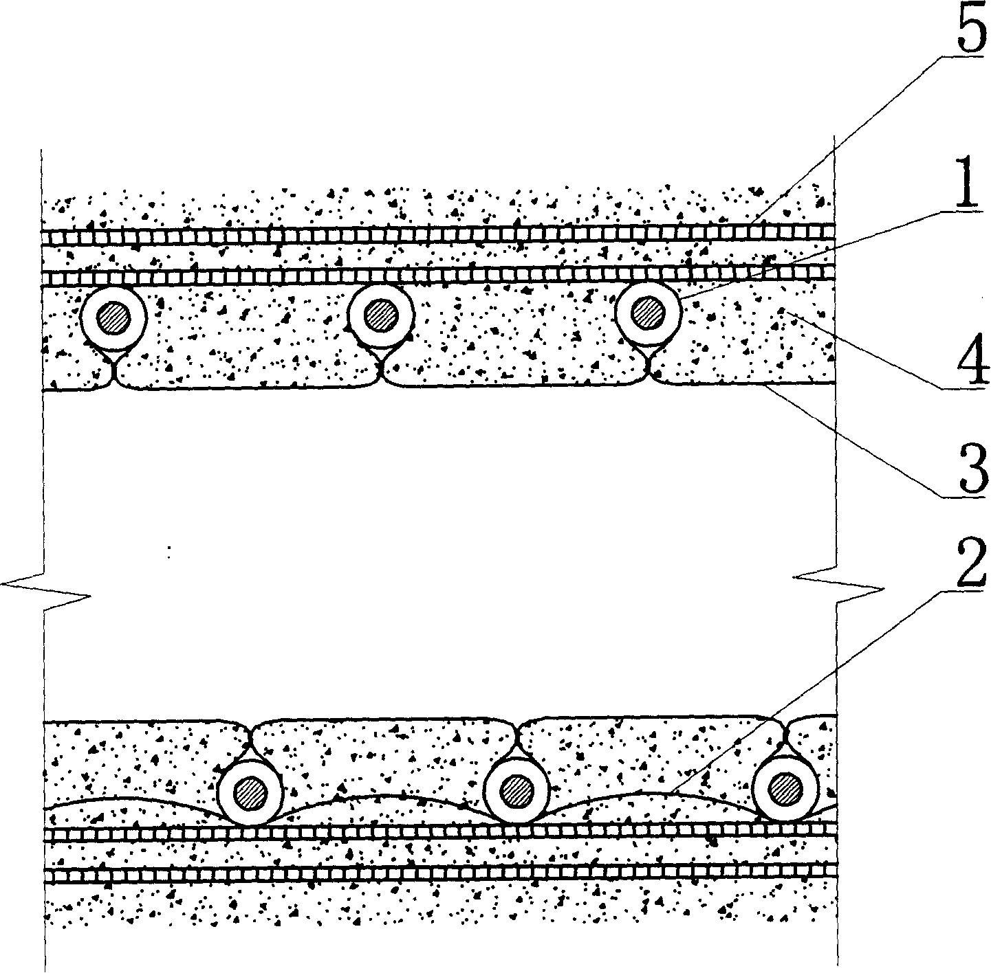 Urban underground integral drainpipe