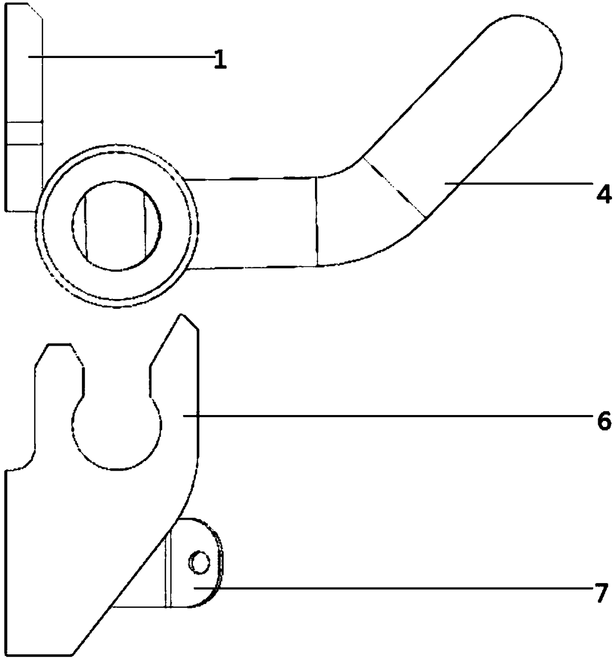 A lock structure applied in shock and vibration scene