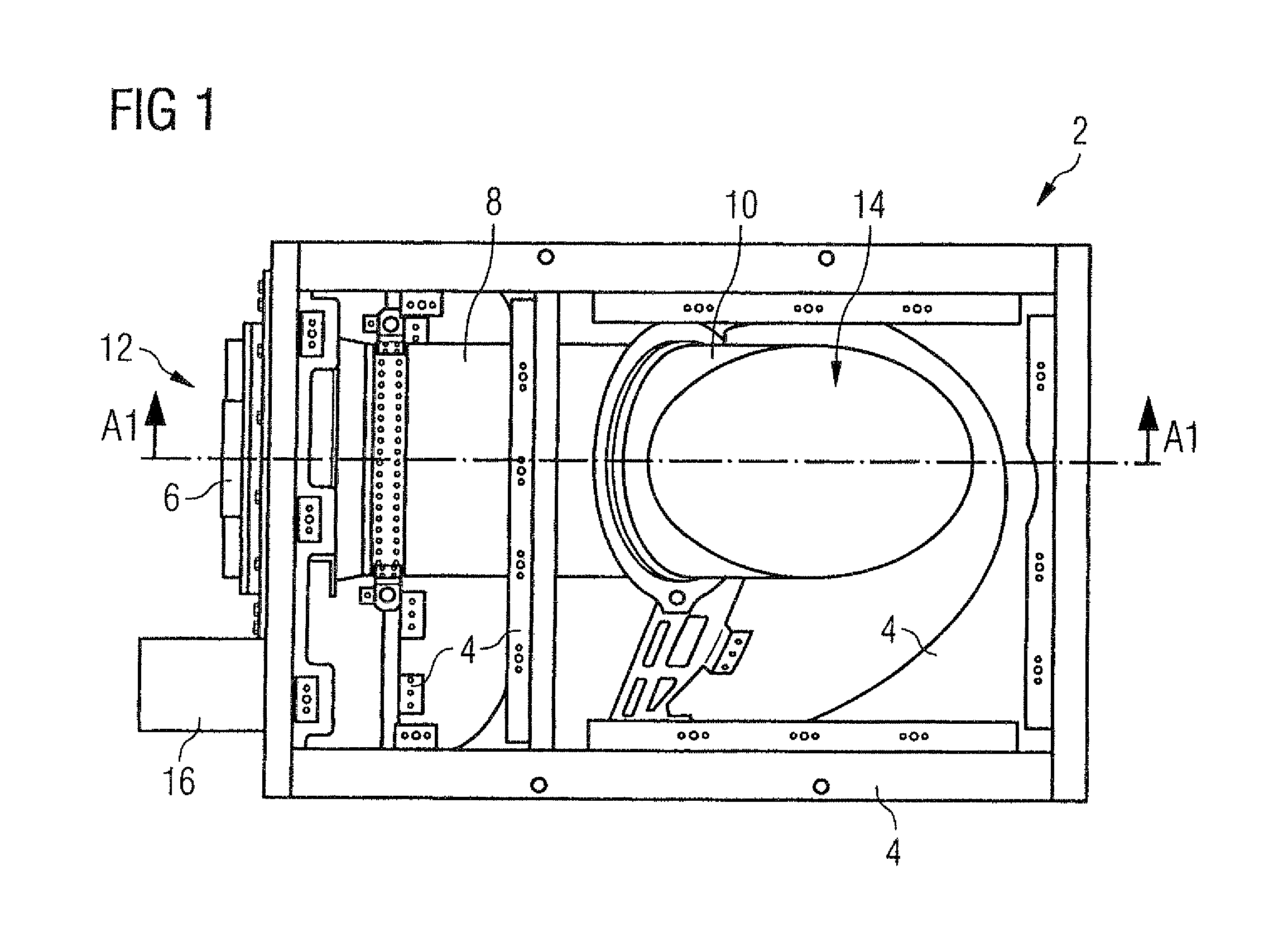 Device for cooling hot gas to be discharged from an aircraft