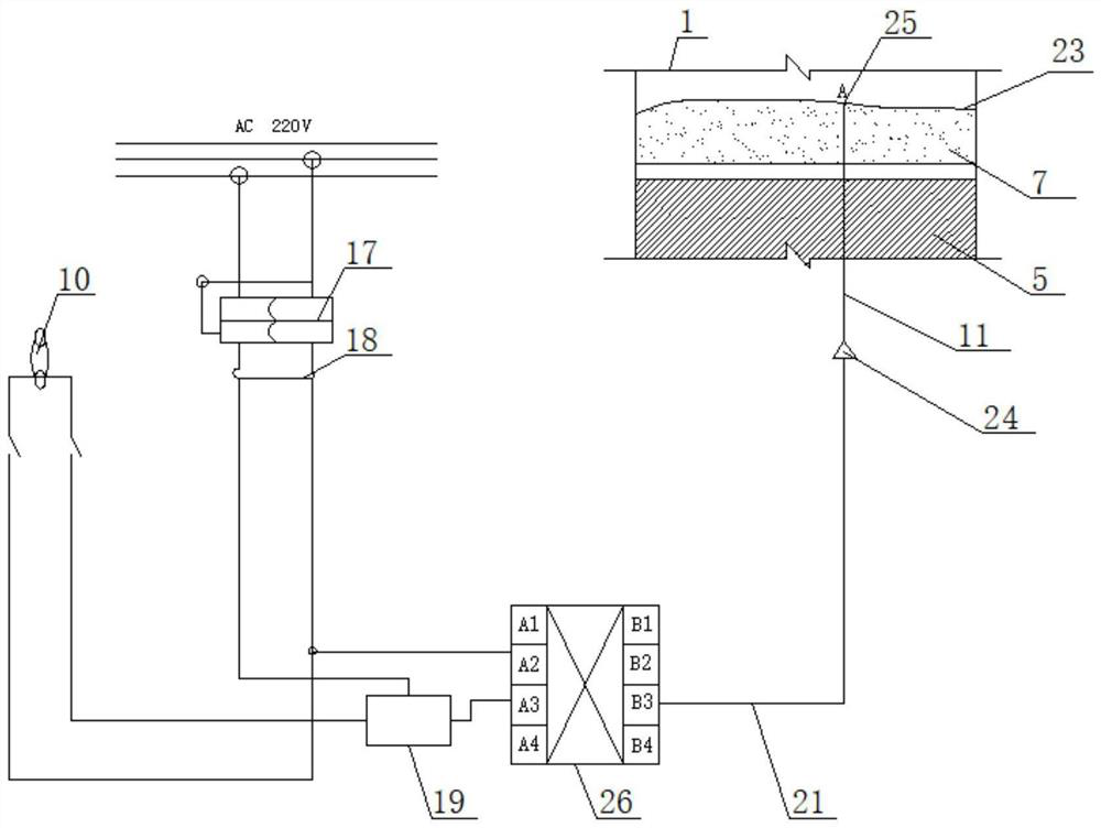 Tunnel vault anti-void early warning device and concrete real-time monitoring method thereof