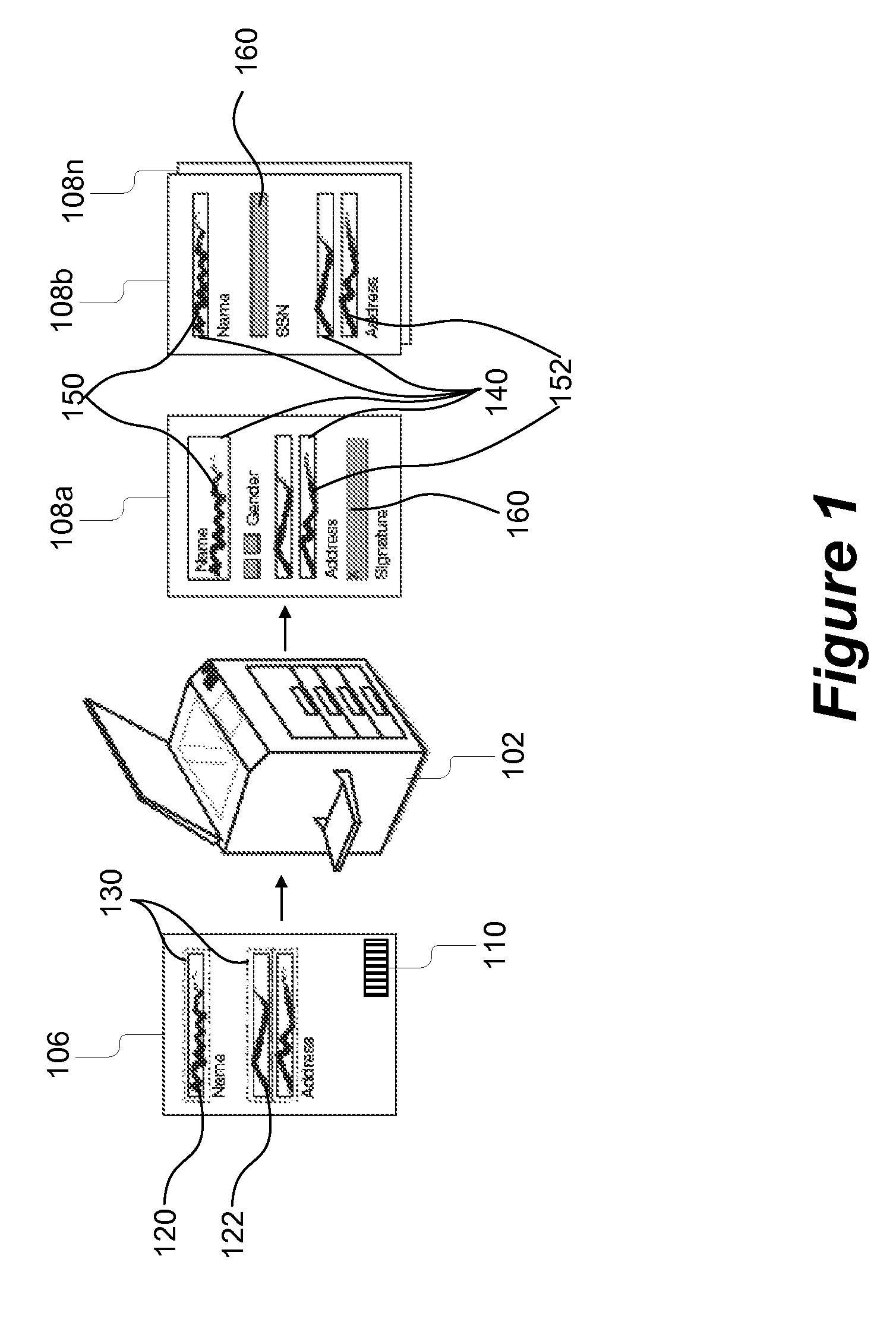 Non-symbolic data system for the automated completion of forms