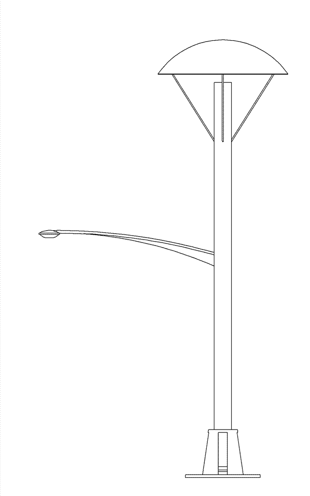 Self-generating type streetlamp for generating power by utilizing pressure difference and use method thereof