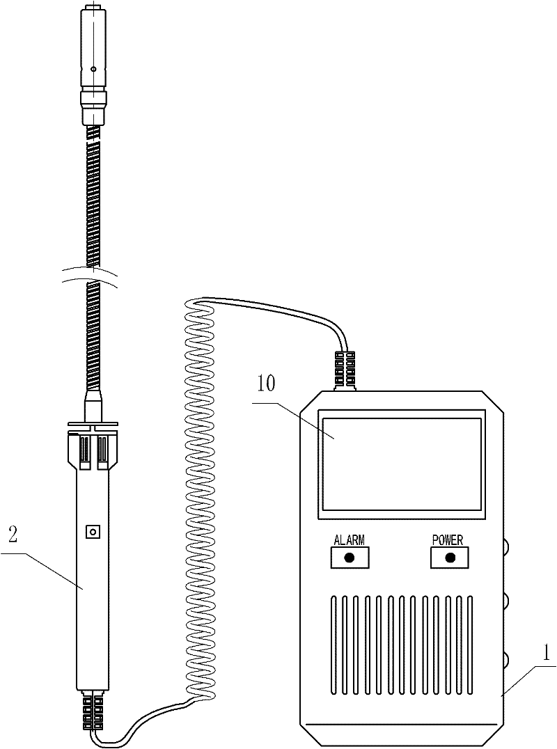 Portable sulfur hexafluoride leak detector