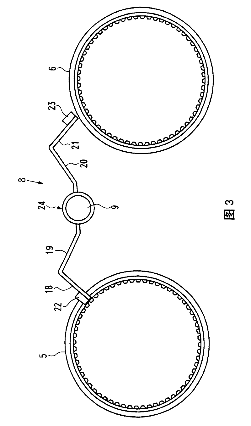 Gear-change device