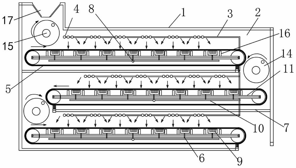 Multi-layer fermentation device for livestock manure