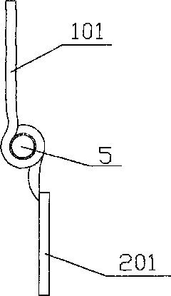 Hinge and mounting method of hinge and door