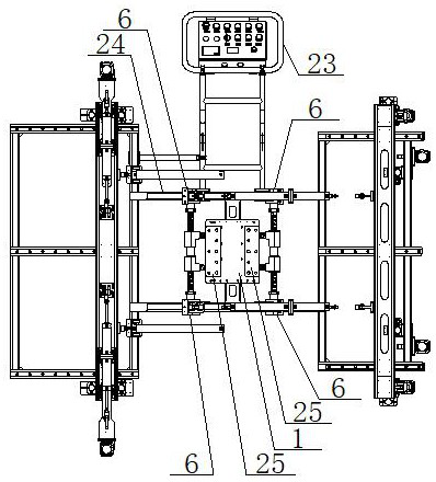 Gravity center adjusting mechanism for workpiece transfer machine shared by multiple vehicle types