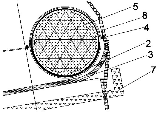 Construction method of ecological re-greening of high-steep side slope of river channel