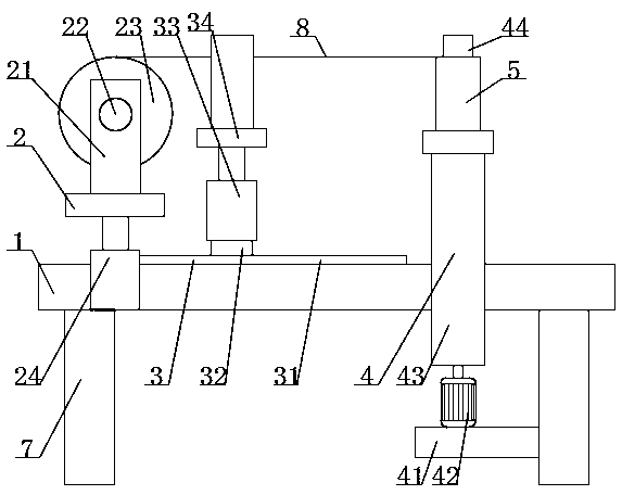 Winding device for spinning processing