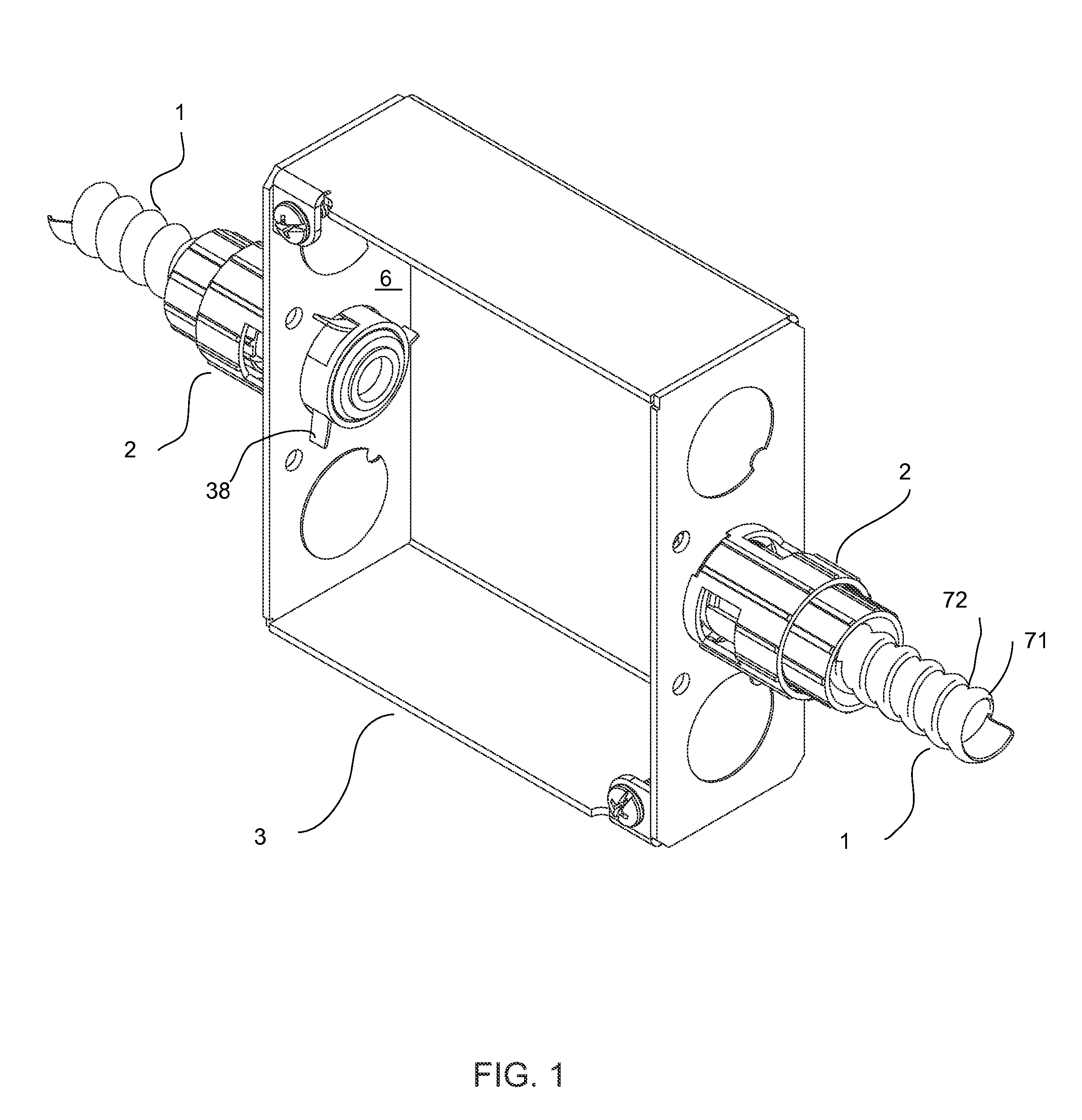 Spring lock electrical fitting