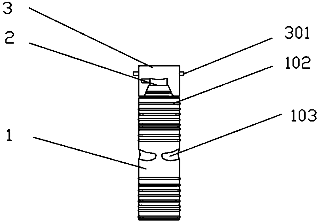 Anti-skid plastic bottle