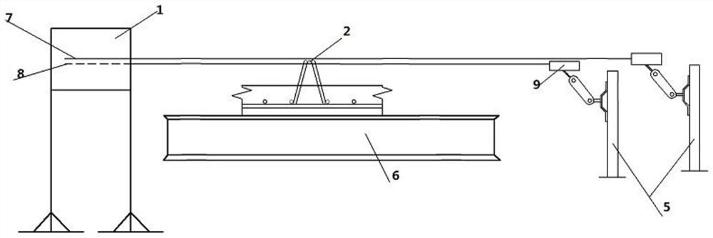 A device for quickly measuring the height of prefabricated building laminated trusses
