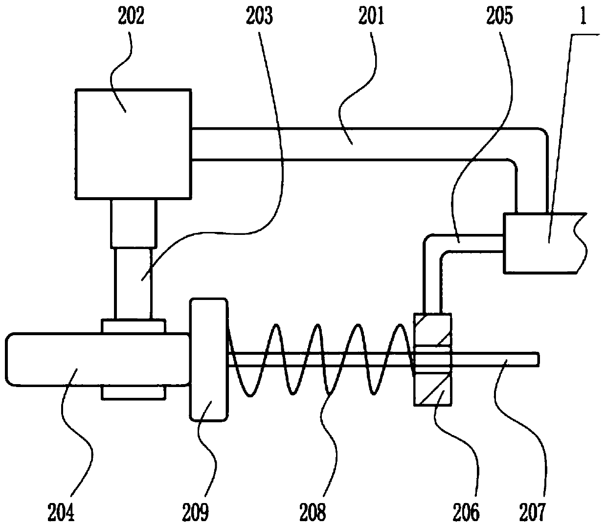 A kind of worm flour processing device