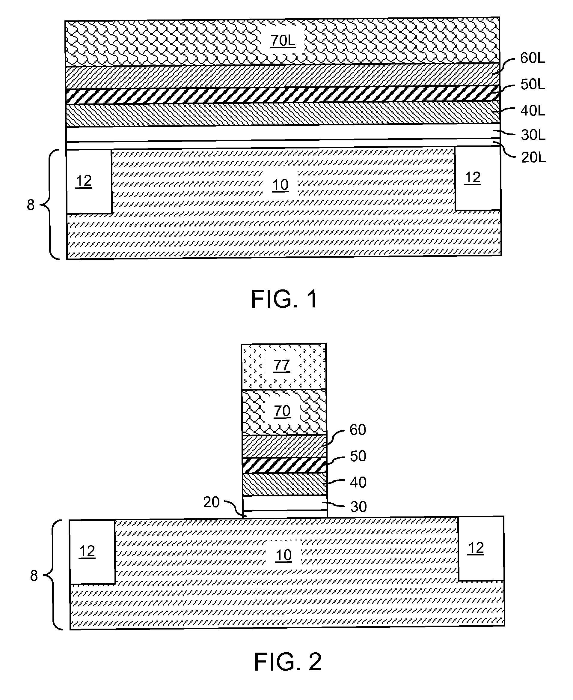 Scavenging metal stack for a high-k gate dielectric