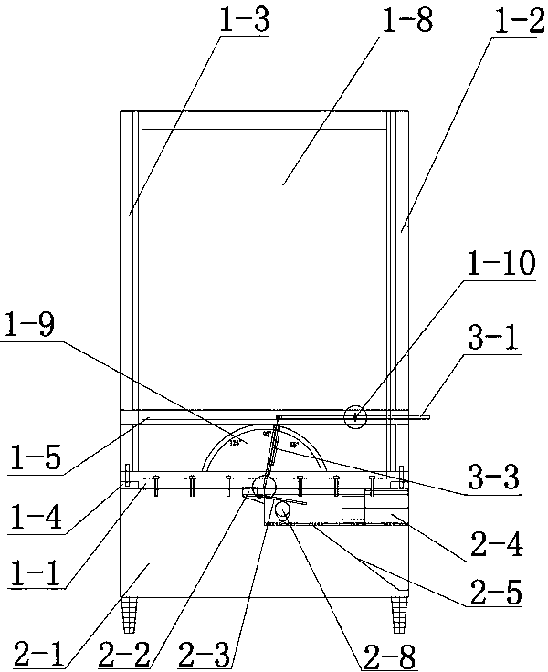 Automatic ore drawing experimental device capable of adjusting end wall inclination of working face