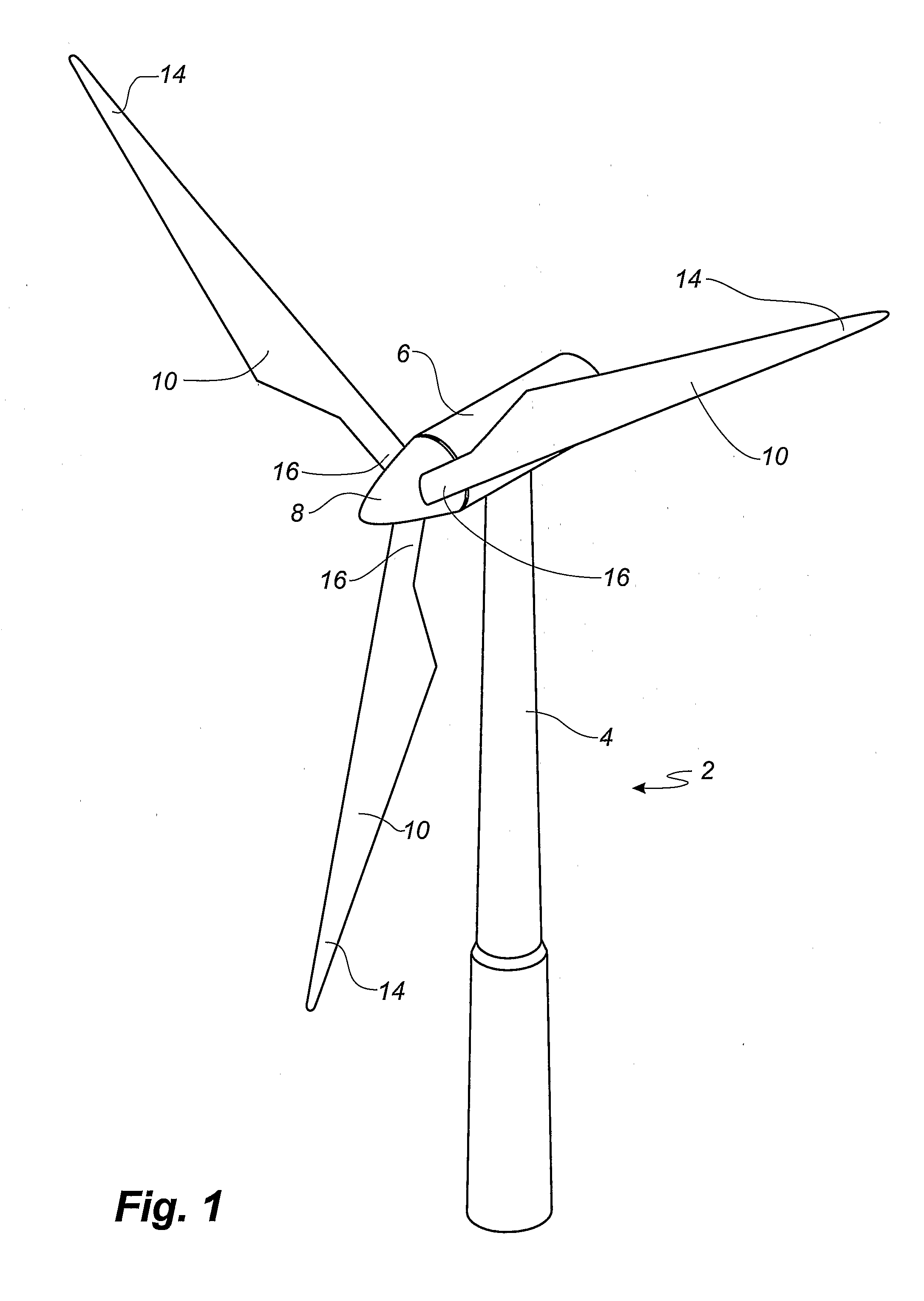 Wind turbine blade with submerged boundary layer  control means comprising crossing sub-channels
