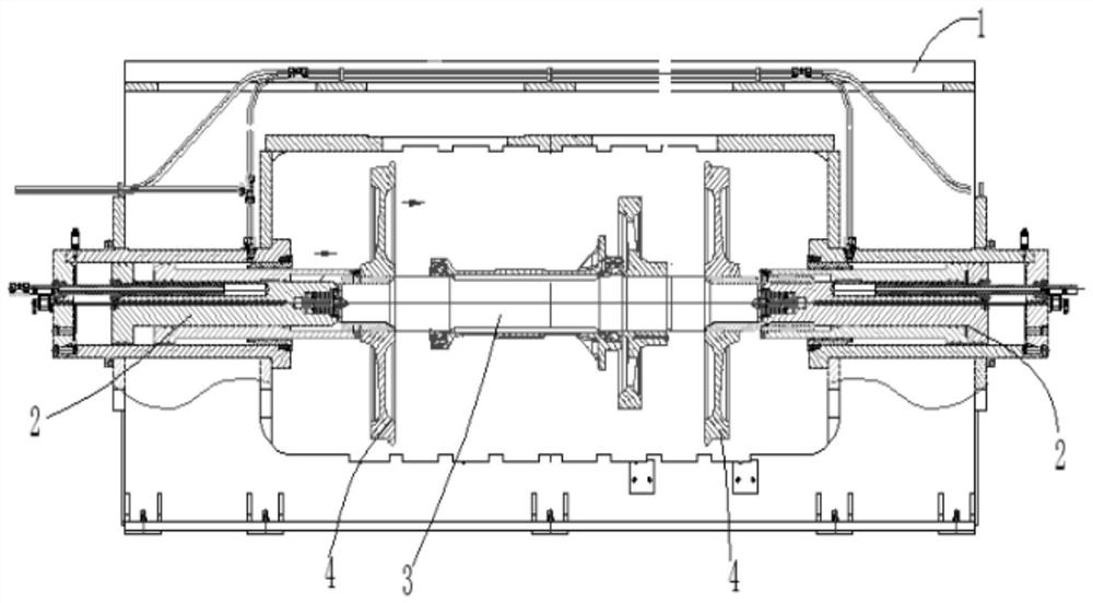 Wheel set press-fitting machine and wheel set press-fitting method