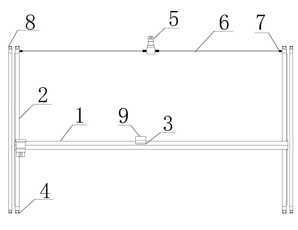 Automatic doffing and transferring device for filament production