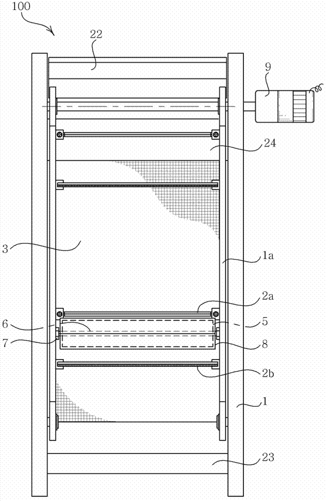 Inclined mesh panel type filtering apparatus