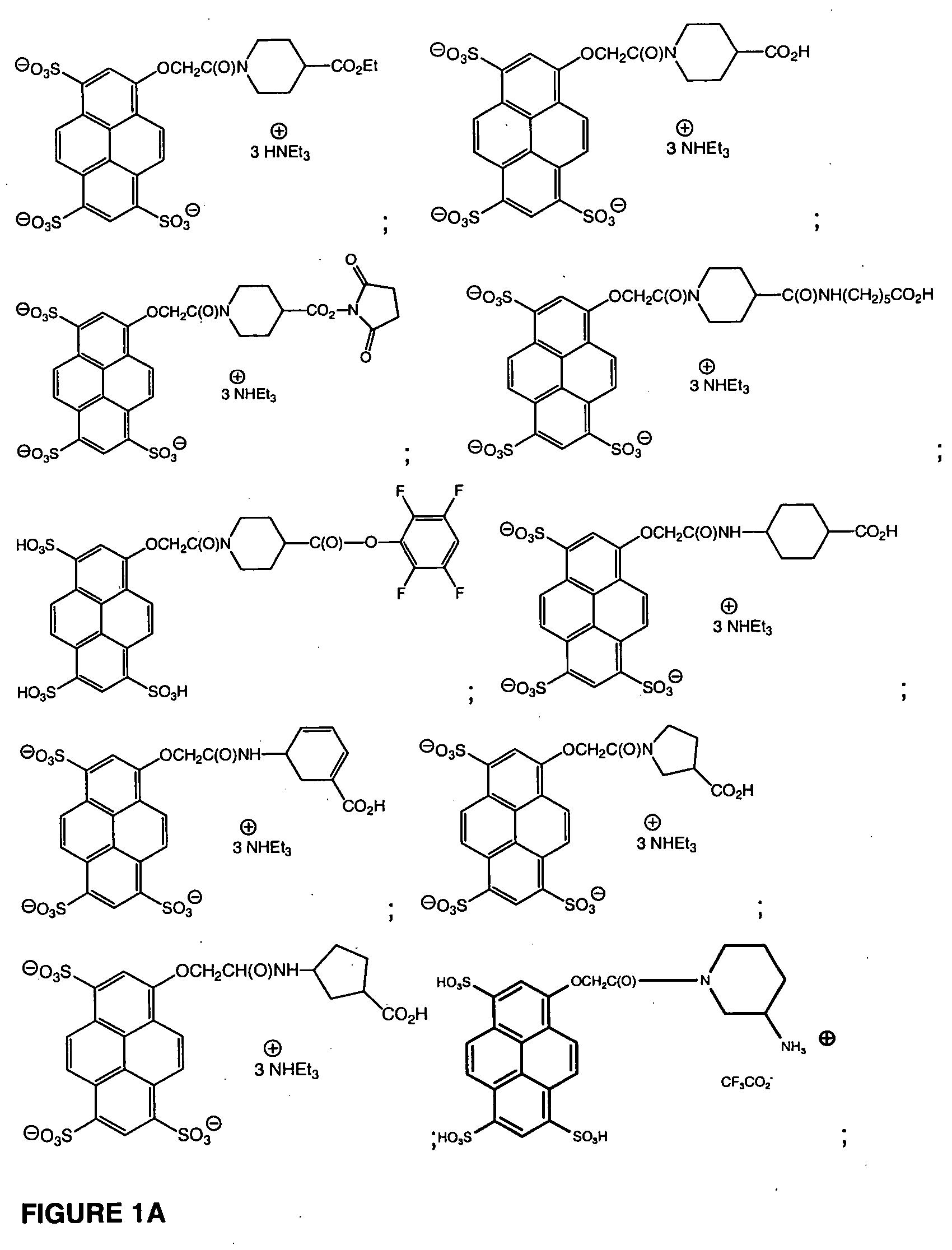 Pyrenyloxysulfonic acid fluorescent agents