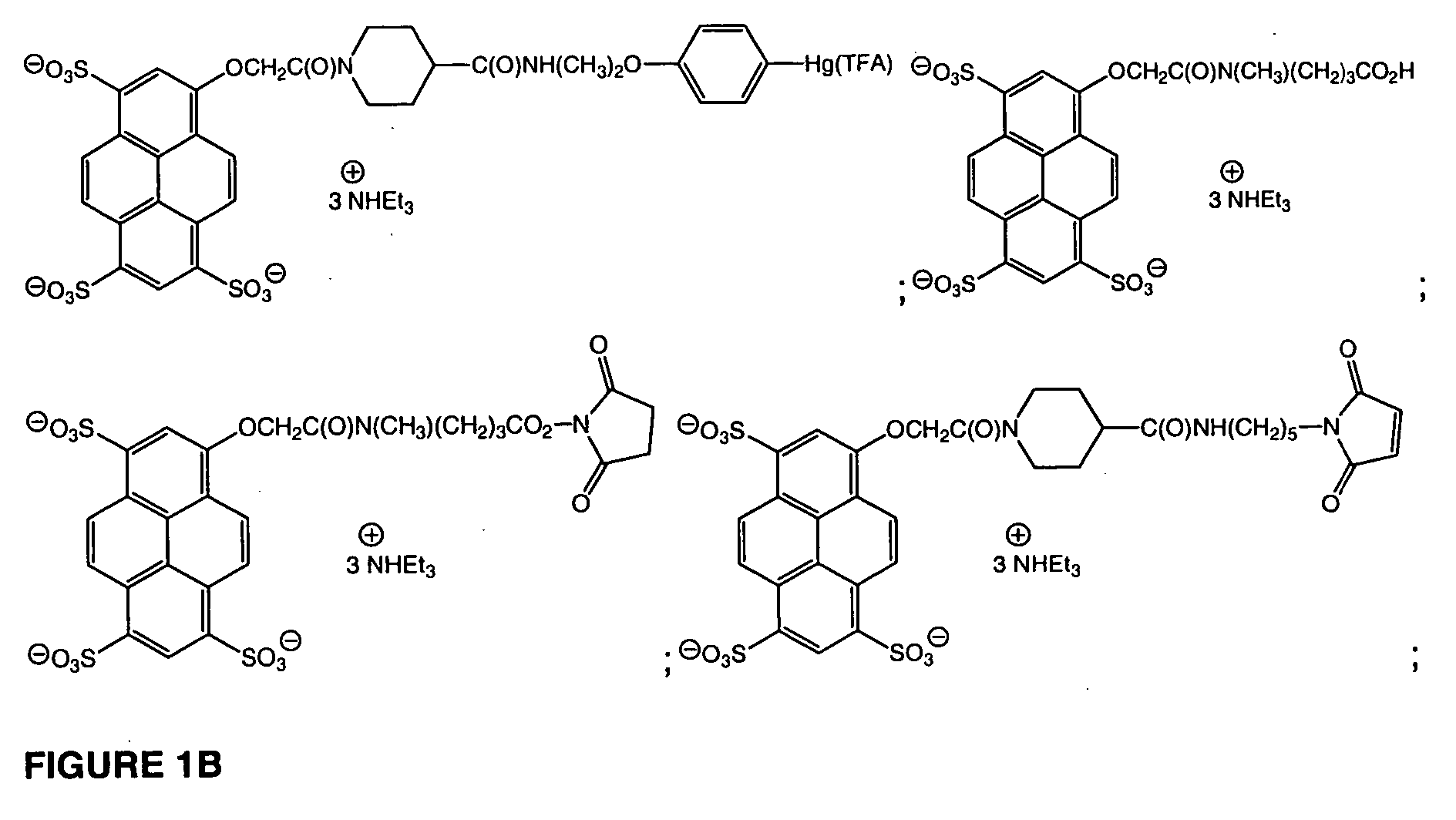 Pyrenyloxysulfonic acid fluorescent agents